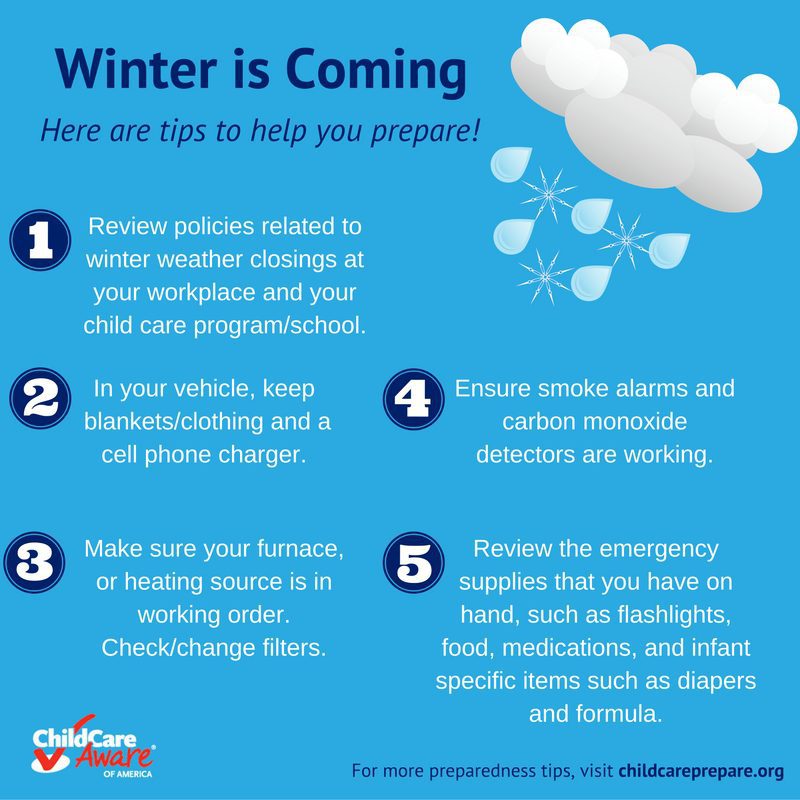 Winter Weather and Extreme Cold Child Care Aware® of America