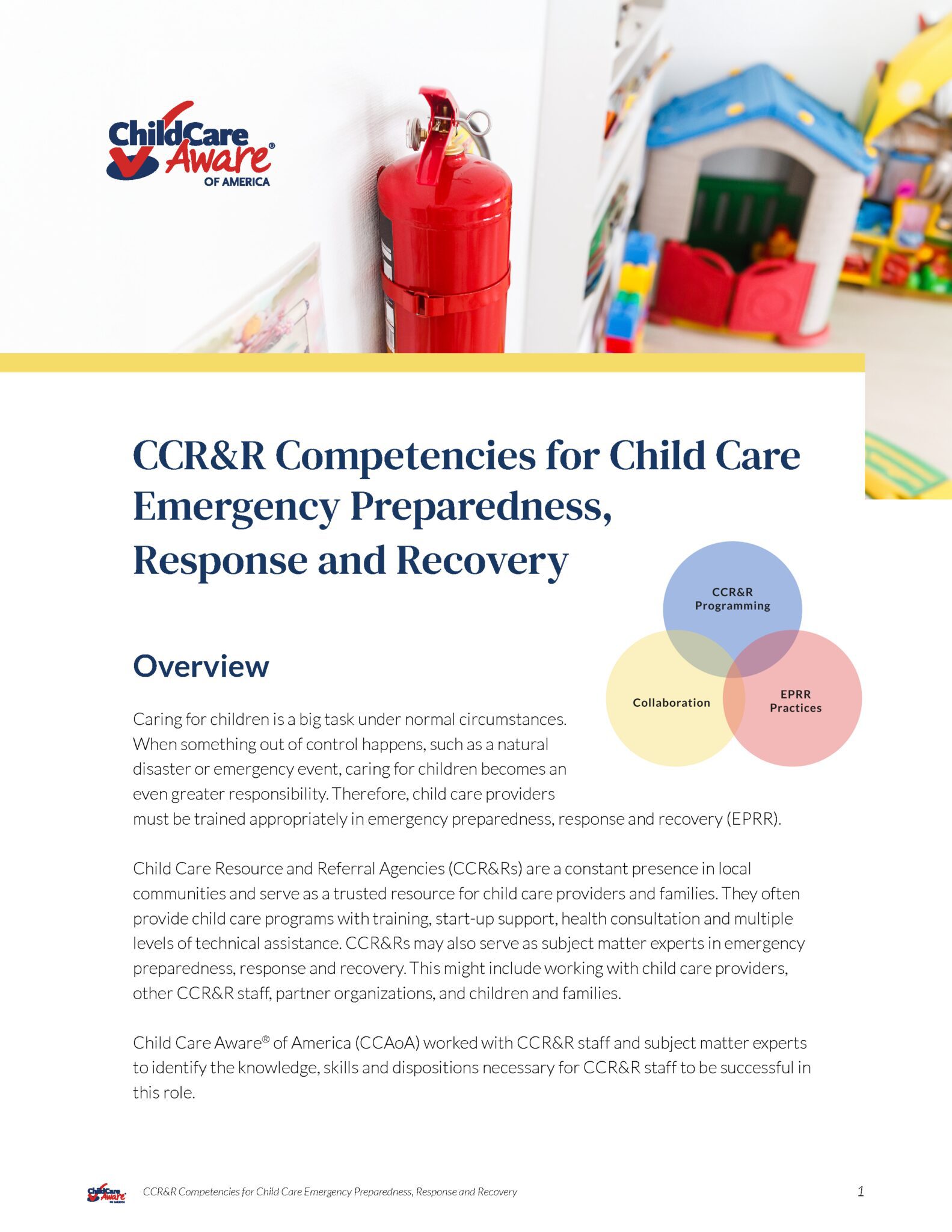 CCR&R Competencies For Child Care Emergency Preparedness, Response And ...